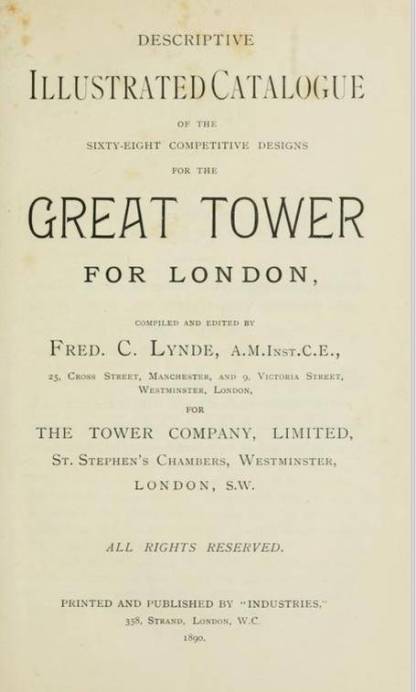 Book Title Page Great Tower of London