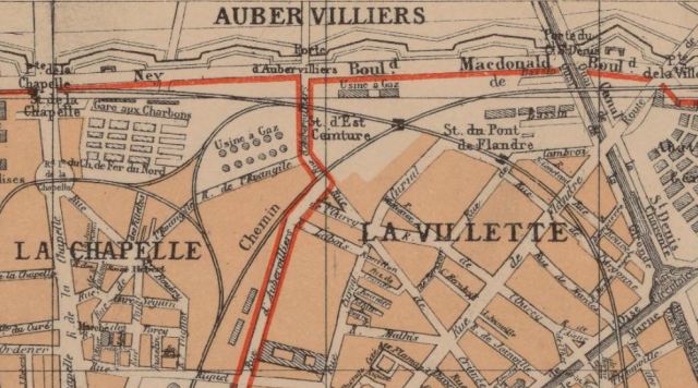 La Villette map